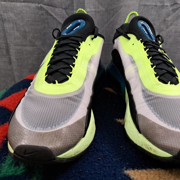 %Nike Air Max 2090 Men\'s Valerian Blue Lime Volt BV9977-101 Trainers Size 13 A5 main image 4